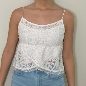 HOLLISTER babydoll crop top